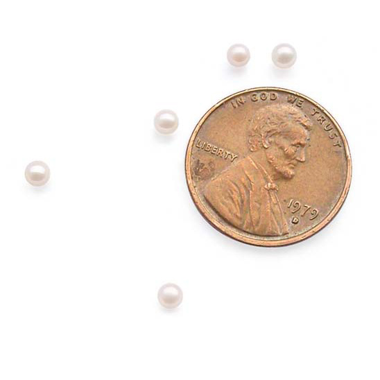 2.5-3mmm Seed Pearls, White Small Pearl Bead, Fresh Water Button