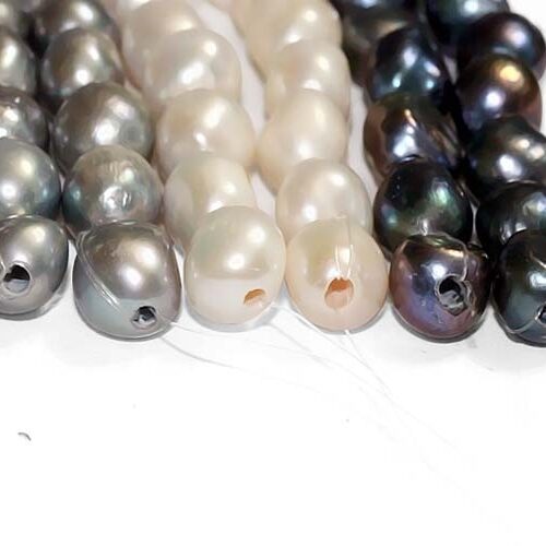 10-11mm AA Grade Big Natural Pearls Beads Large Hole Freshwater
