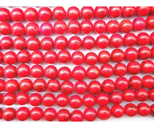 10-10.5mm Stabilized Chinese Turquoise Beads on Temporary Strands