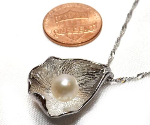 Sturdy 925 Sterling Silver Pearl Pendant Setting