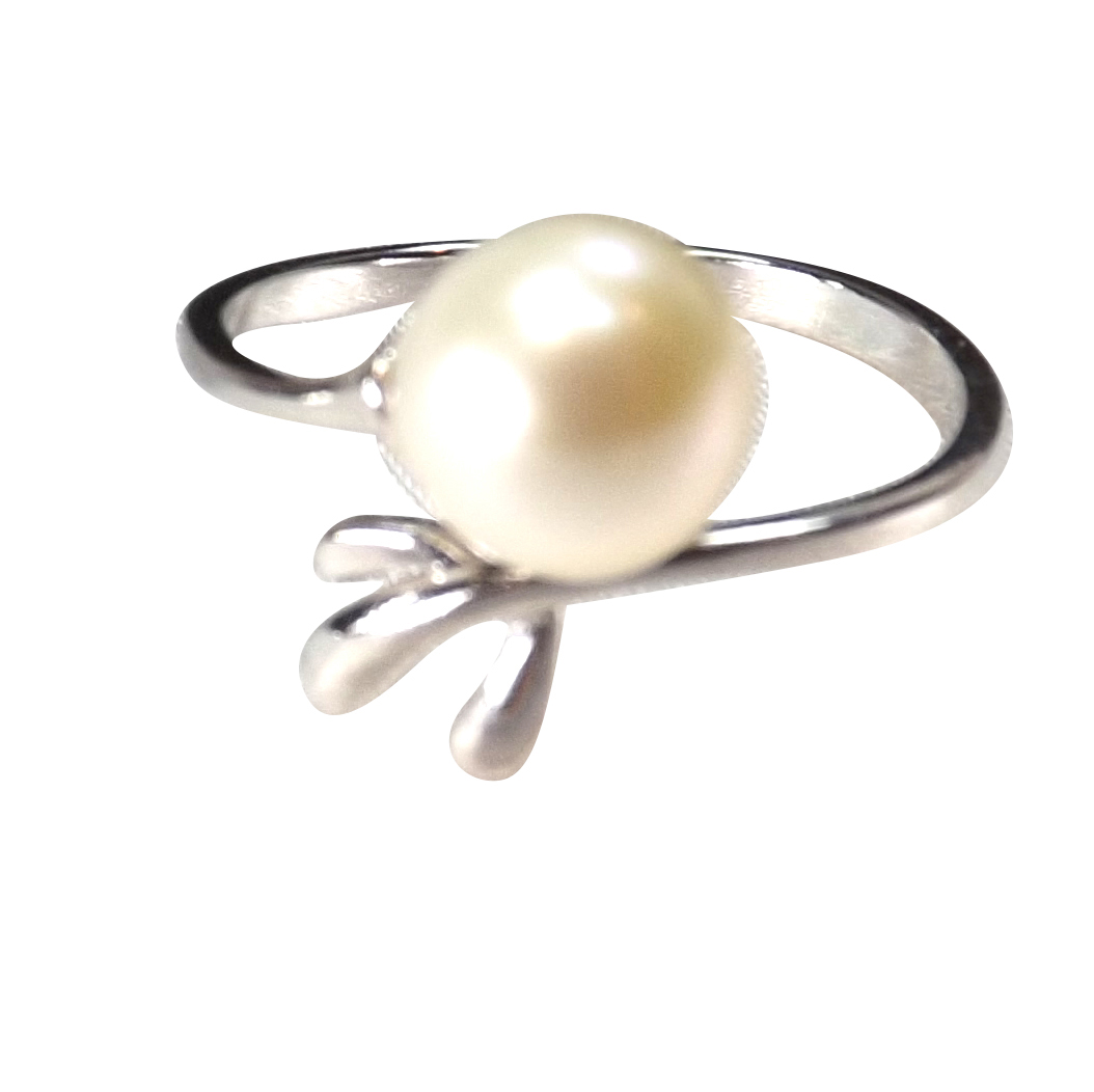 FINGER CANDY wire wrapped pearl ring - choose from 22 colors - Mu-Yin  Jewelry