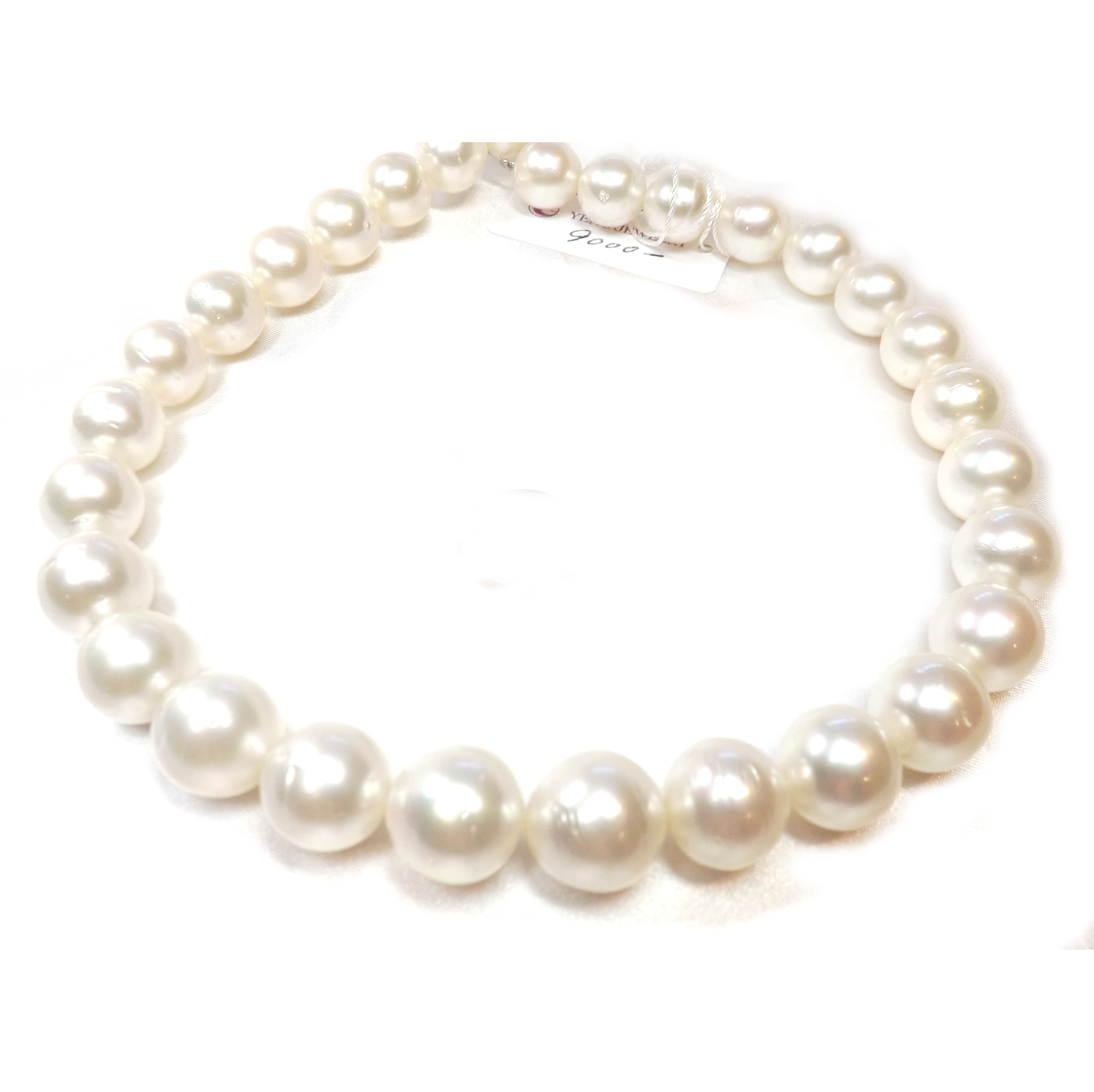 Pearls Strand Necklace w/ 14K Gold Clasp and Balls 1960s - 128 Pearls (item  #1329968)